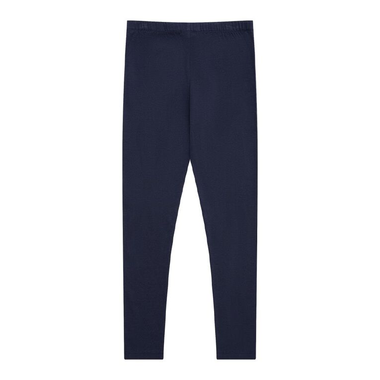 Young Original Plain Leggings, Blue Dark, hi-res