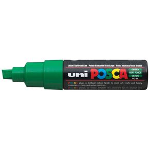 Uni Posca Marker 8.0mm Chisel Green