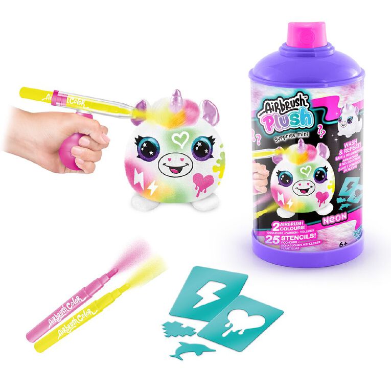 Airbrush Plush Neon Mini Mystery Kit, , hi-res
