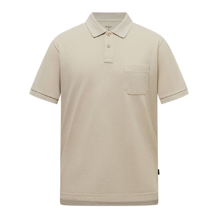 H&H Men's Pique, Brown Light, hi-res
