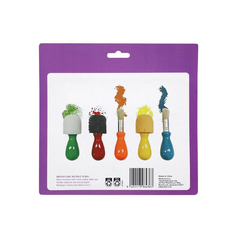 Uniti Kids Easy Grip Brush 5 Pack, , hi-res