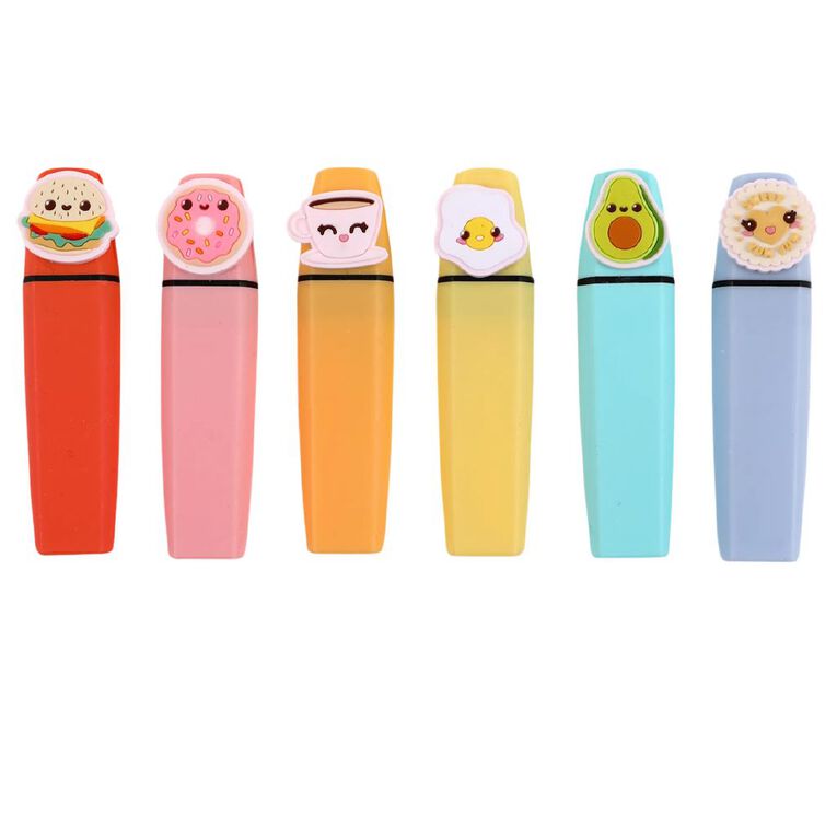 Kookie Yum Cafe Highlighters 6 Pack Brown Mid, , hi-res