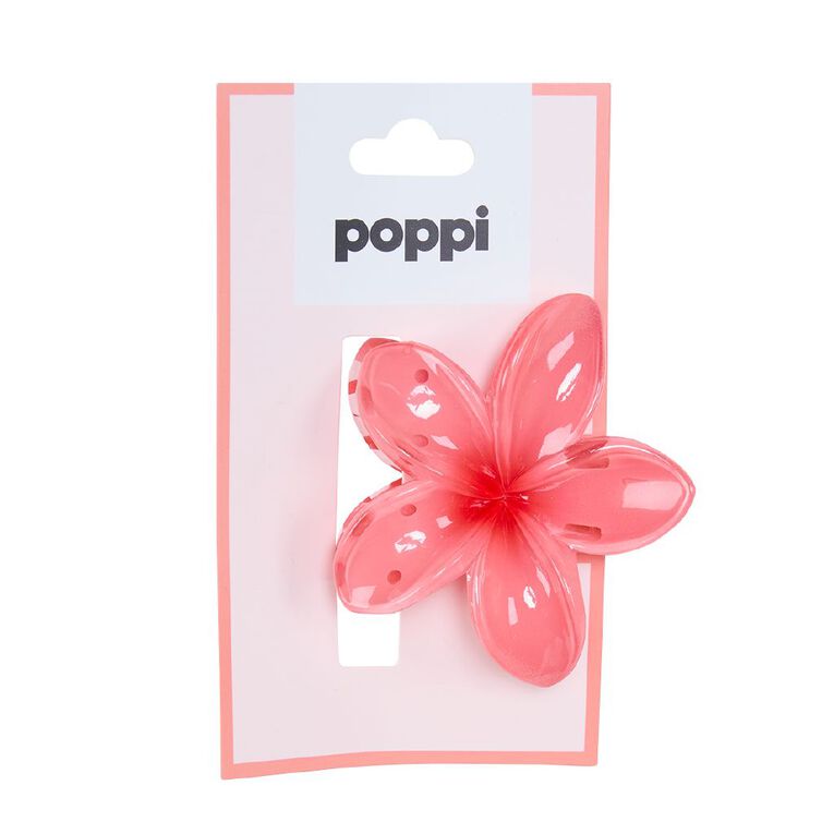Poppi Frangipani Claw Clip Pink, , hi-res