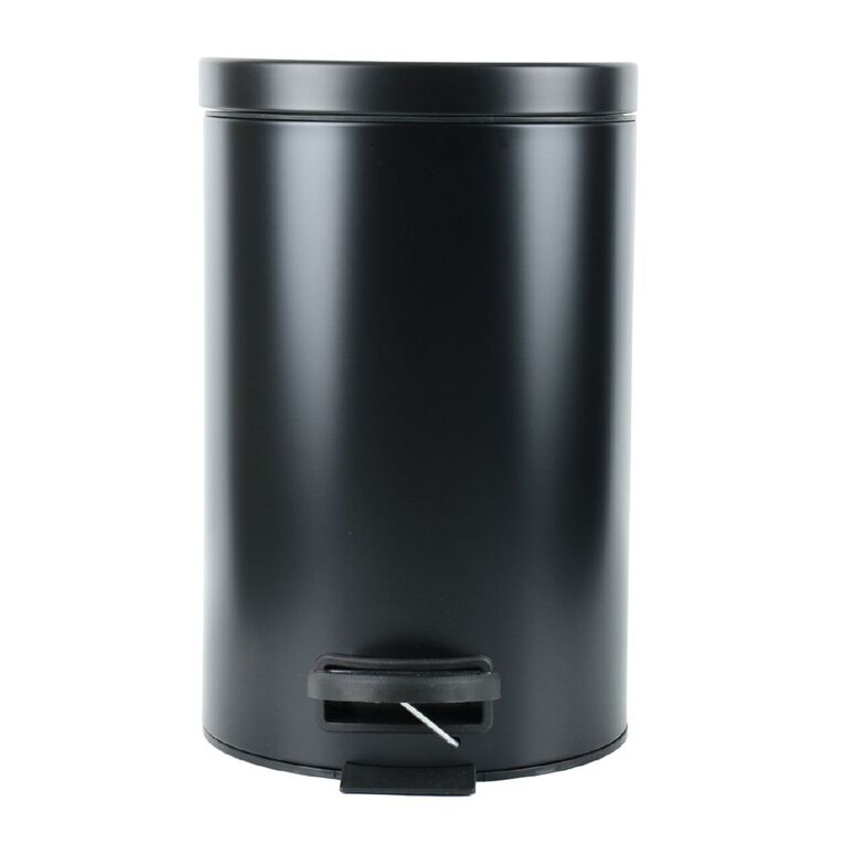 Living & Co Pedal Bin Black 12L, , hi-res