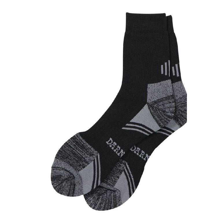 Darn Tough Men's Steelcap Boot Socks 2 Pack, Black, hi-res