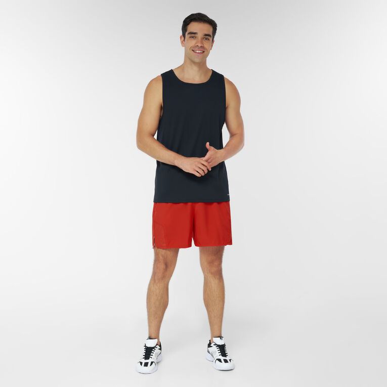 Active Intent Men's 5 Inch Training Shorts, Red Mid, hi-res