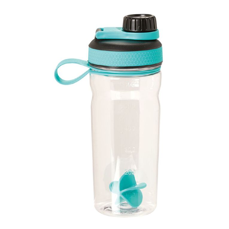 Living & Co Sports Shaker Bottle Teal, , hi-res