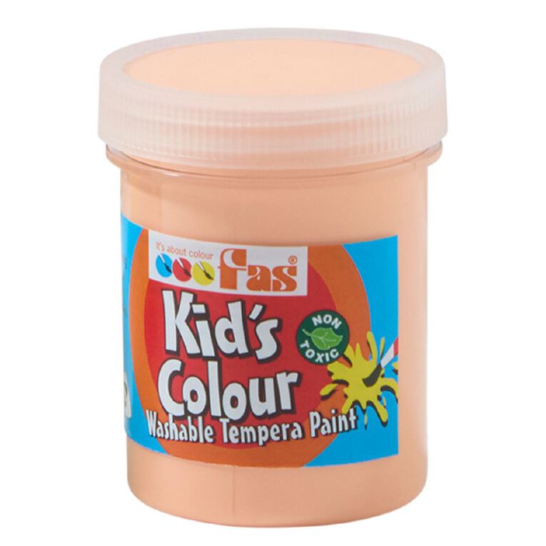 FAS Kids' Colour Tempera Paint Pastel Orange 125ml, , hi-res