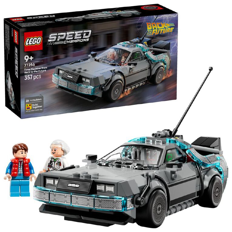 LEGO Speed Champions Time Machine from Back to the Future 77256, , hi-res