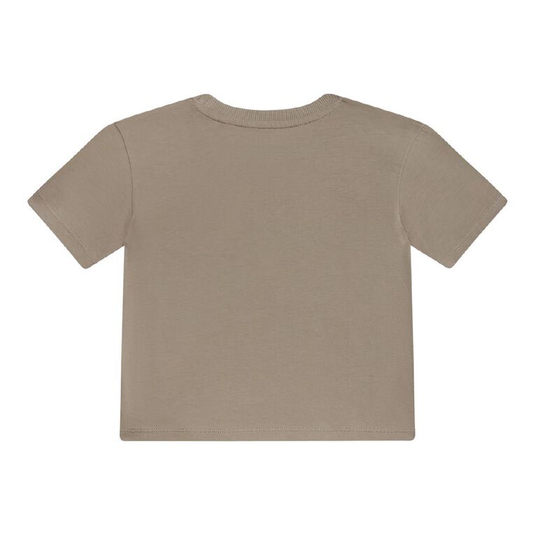 Young Original Preschool Short Sleeve Printed Tee, Brown Light, hi-res