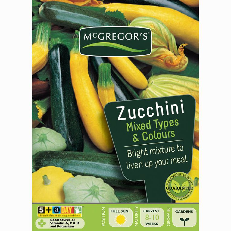 McGregor's Mixed Zucchini Vegetable Seeds, , hi-res