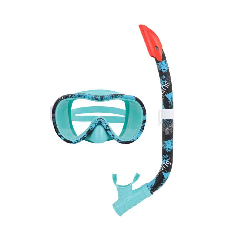 Active Intent Water Youths Printed Mask & Snorkel Set Assorted, , hi-res