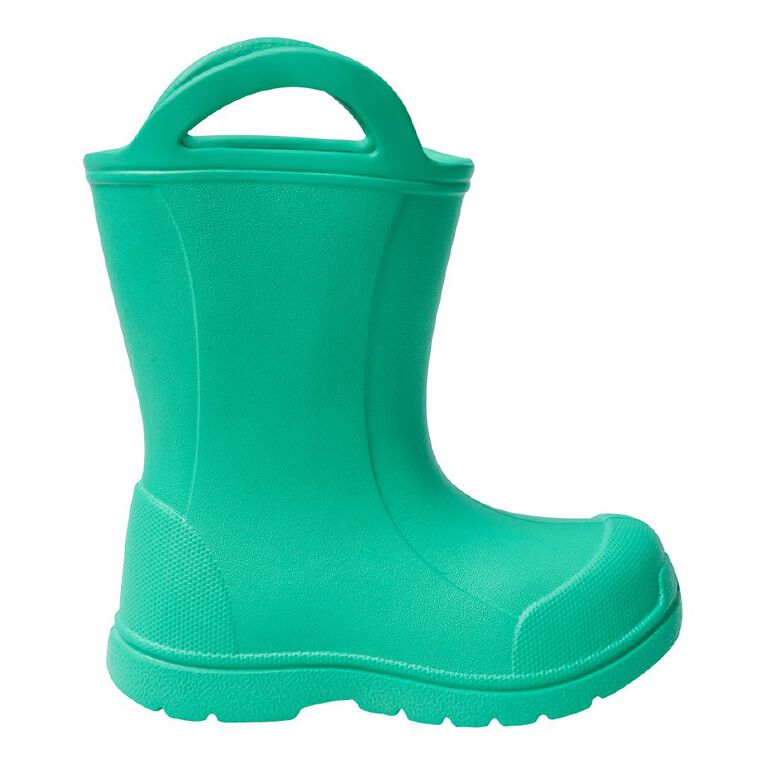 Young Original Junior Kids' EVA Handle Gumboots, Green, hi-res