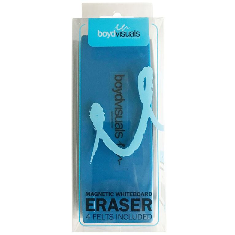 Boyd Visuals Magnetic Whiteboard Eraser White, , hi-res