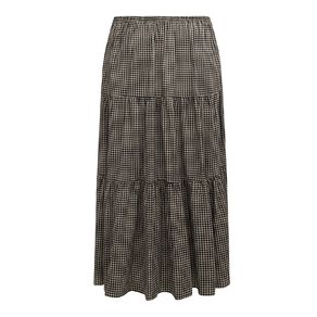 H&H Curve Women's Tier Boho Maxi Skirt
