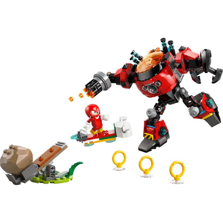 LEGO Sonic Knuckles v Dr Eggman Egg Crusher Mech 77005, , hi-res
