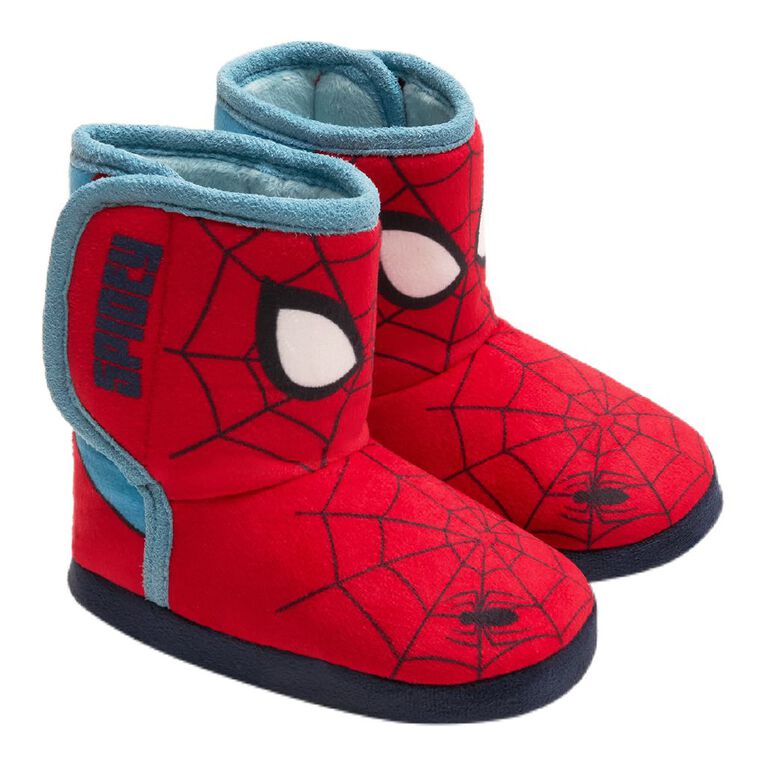 Spider-Man Junior Kids' Slipper Boots, Red, hi-res