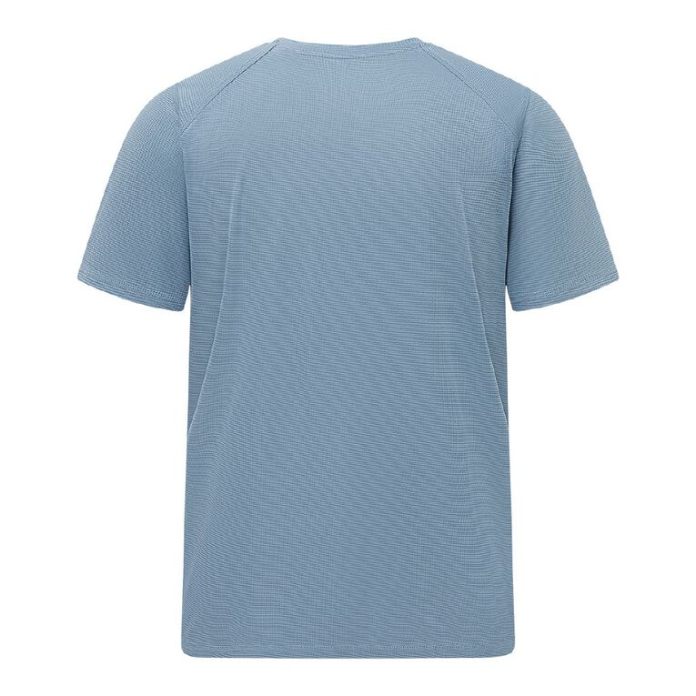 Active Intent Men's Grid Active Tee, Blue Mid, hi-res