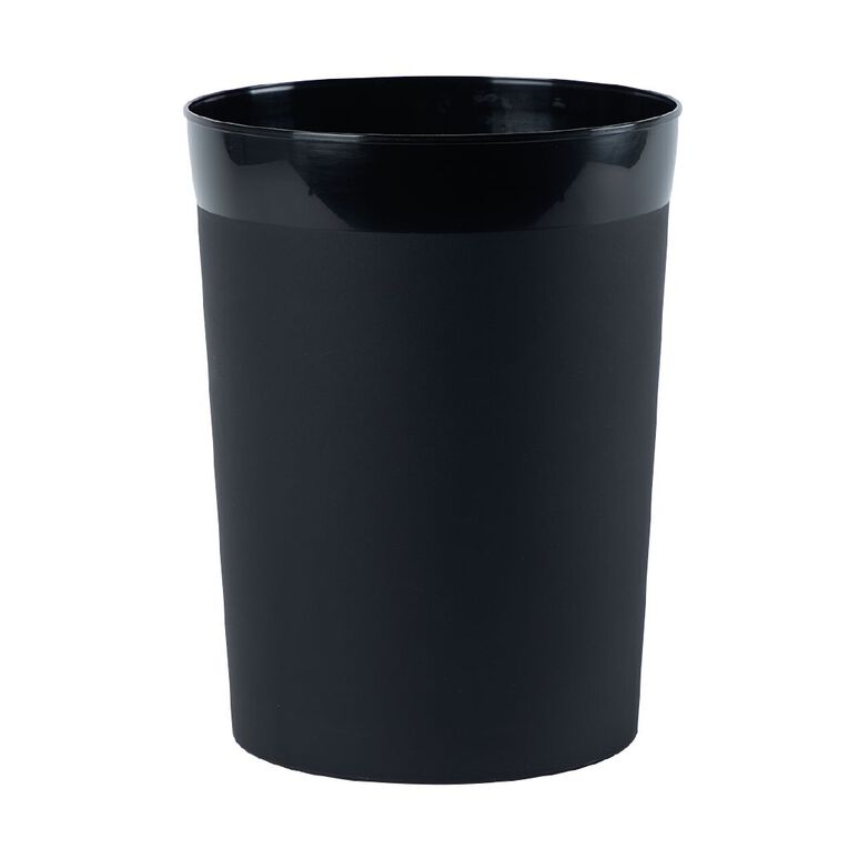 Taurus Wastepaper Bin 12L Black, , hi-res