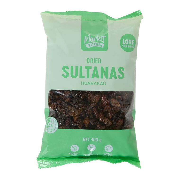 Market Kitchen Dried Sultanas 400g, , hi-res