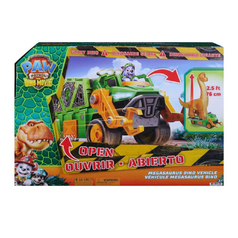 Paw Patrol The Dino Movie Megasaurus Dino Vehicle, , hi-res