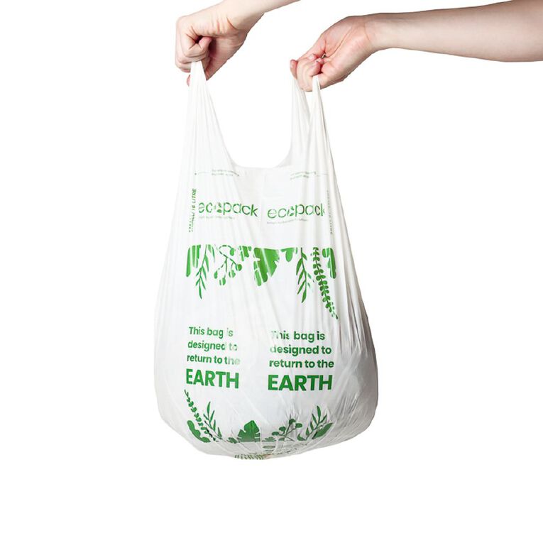 Ecopack Compostable Bin Liners 18L 20 pack, , hi-res