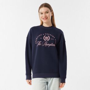 H&H Women's Long Sleeve Graphic Crew