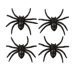 Scarehouse Spiders Decoration 4 Pack
