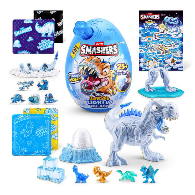 Zuru Smashers Dino Ice Age Light Up Series 1 Mega Egg, , hi-res