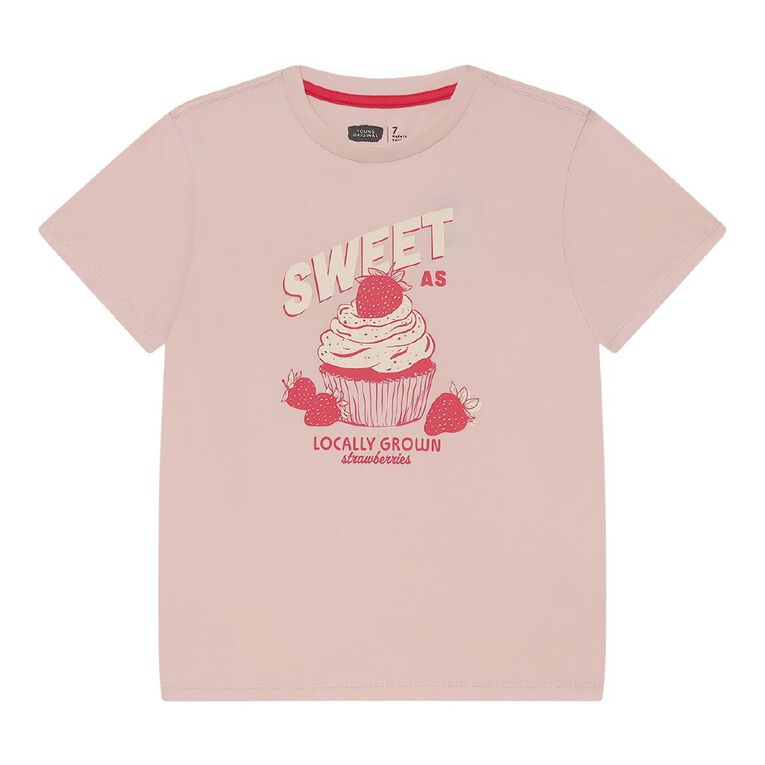 Young Original Short Sleeve Print Tee, Pink Light CAKE, hi-res