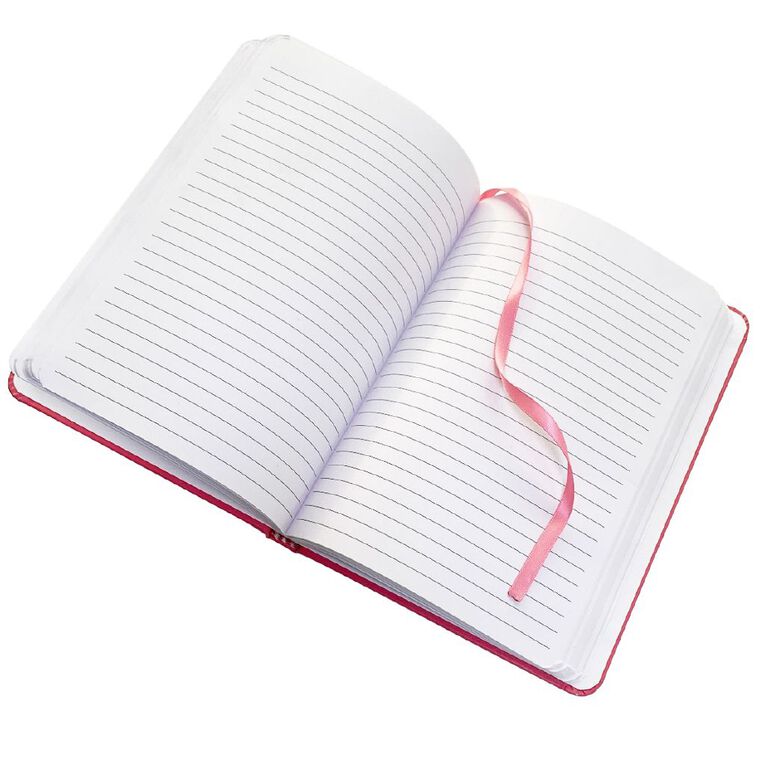 WS Notebooks PU Cover 100GSM 160 Pages Pink A5, , hi-res