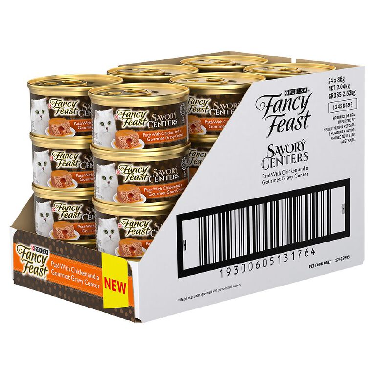 Fancy Feast Savory Centers Cat Food Chicken Pate 85g Can The Warehouse