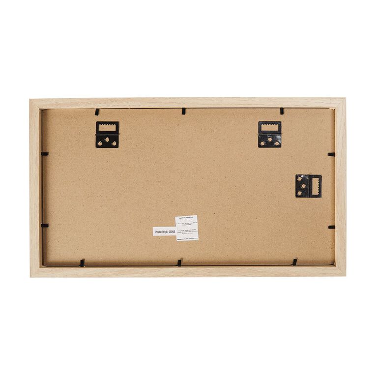 Living & Co Premium Collage Frame 3 Opening Natural 4in x 6in, Natural, hi-res