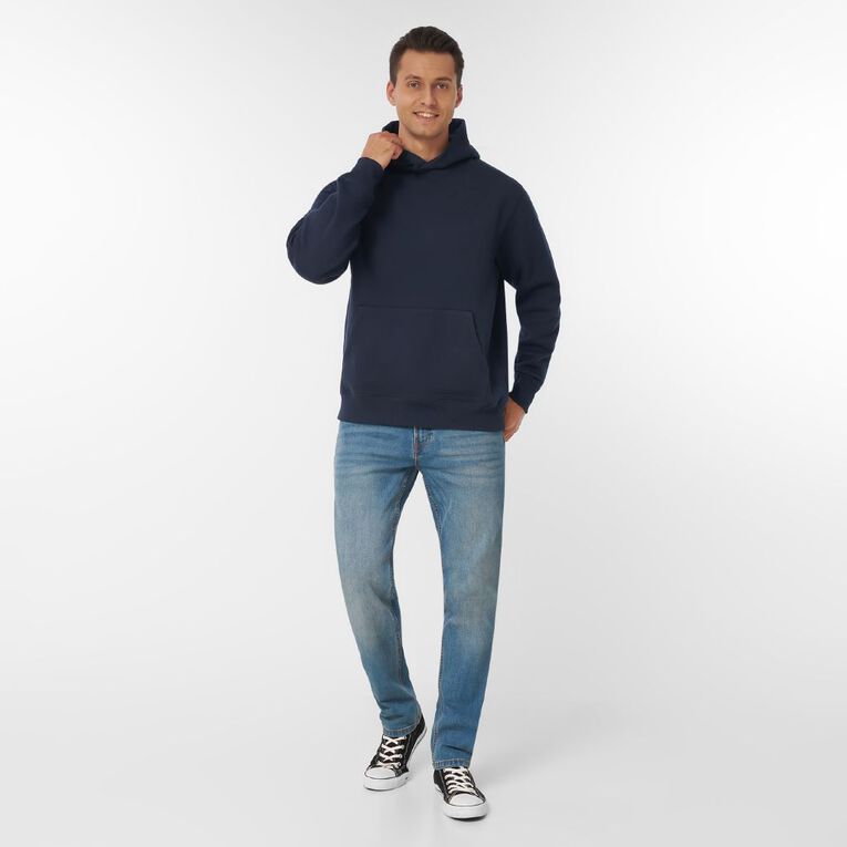 H&H Men's Heavyweight Hoodie Sweatshirt, Navy, hi-res
