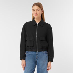 H&H Women's Zip Through Bomber Jacket