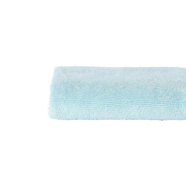 Living & Co Plush Plain Hand Towel Blue Light, , hi-res