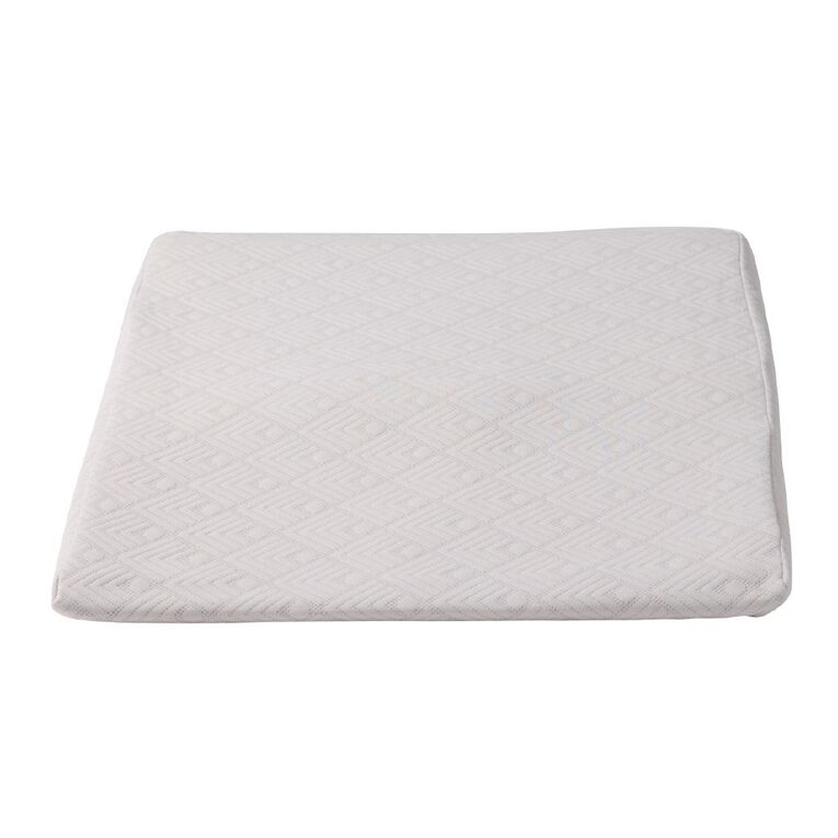 Living & Co Memory Foam Wedge Pillow White, , hi-res