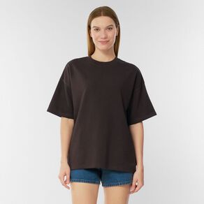 H&H Women's Short Sleeve Boxy Terry Tee