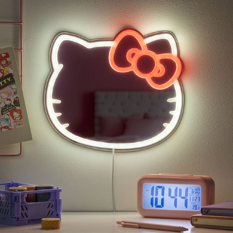 Paladone Hello Kitty Wall Mountable LED Neon Mirror, , hi-res