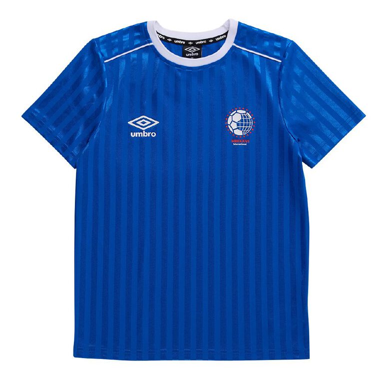 Umbro Unisex Youth Football Jersey, Blue, hi-res