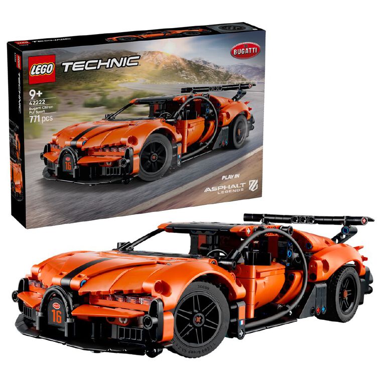 LEGO Technic Bugatti Chiron Pur Sport Hypercar 42222, , hi-res
