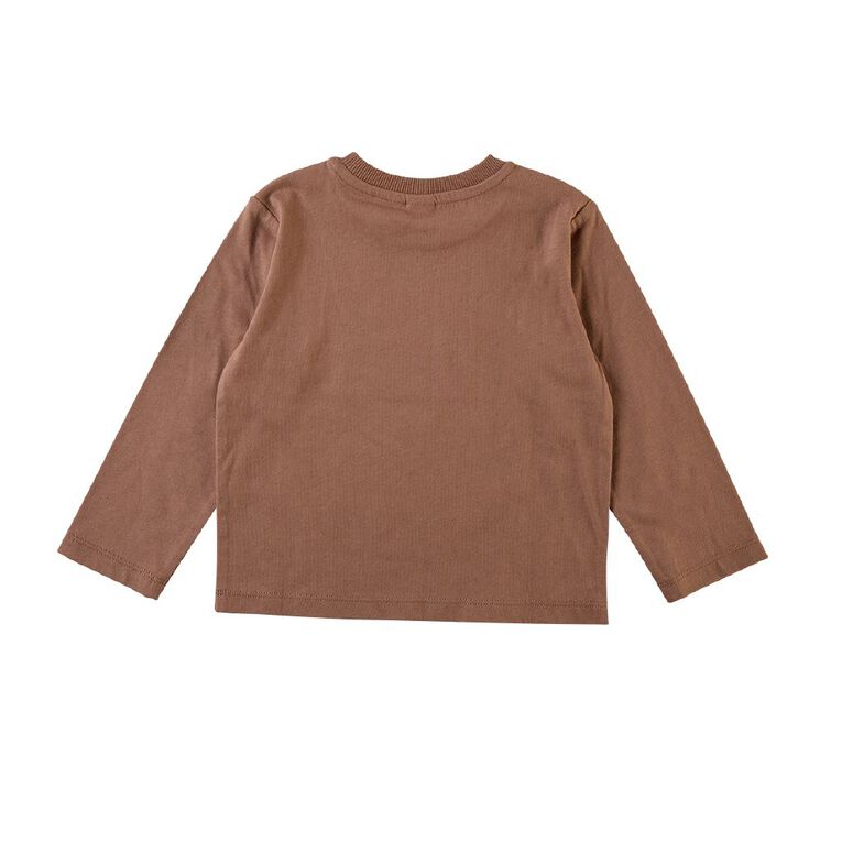 Bluey Toddler Long Sleeve Print Tee, Brown, hi-res