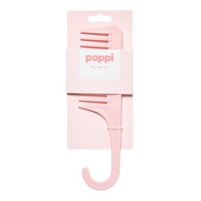 poppi wide tooth comb pink 1 each