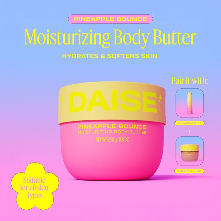 Daise Moisturizing Body Butter Pineapple 250g, , hi-res