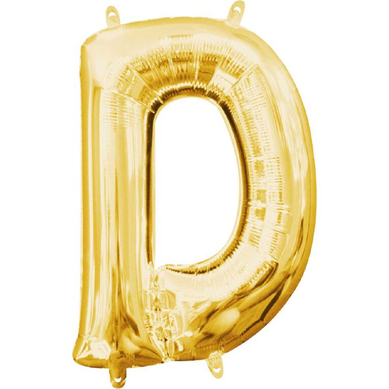 Anagram Small-Size Air Letter D Gold Balloon, , hi-res