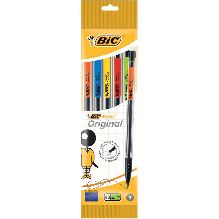 Bic Mechanical Pencils Multi-Coloured 5 Pack, , hi-res