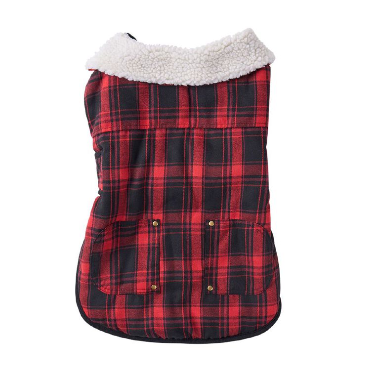 Petzone Check Jacket Red Large, , hi-res