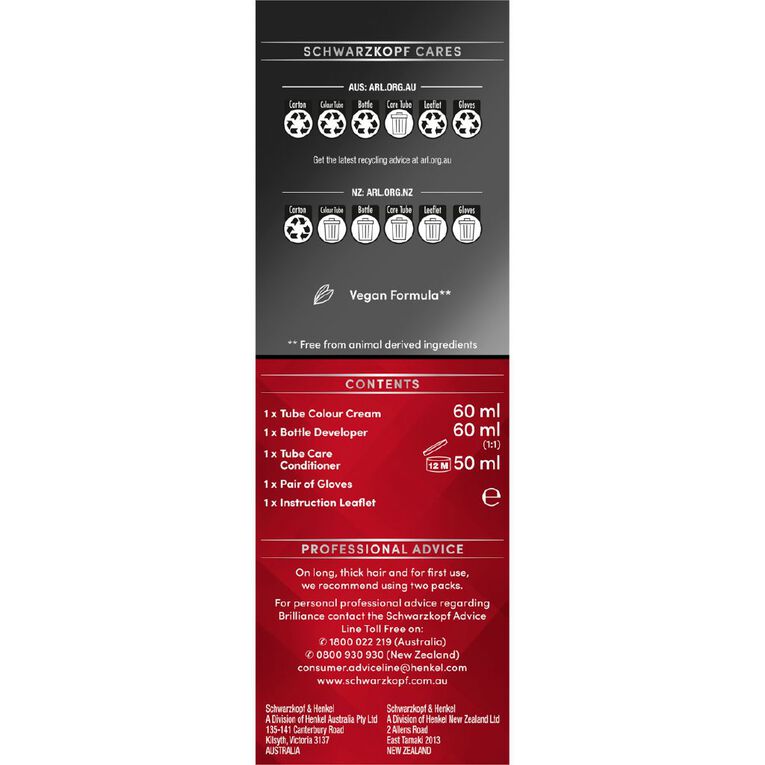Schwarzkopf Brilliance Hair Colour Red Passion 43, , hi-res