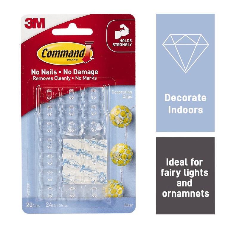 Command Decorating Clips with Strips, , hi-res