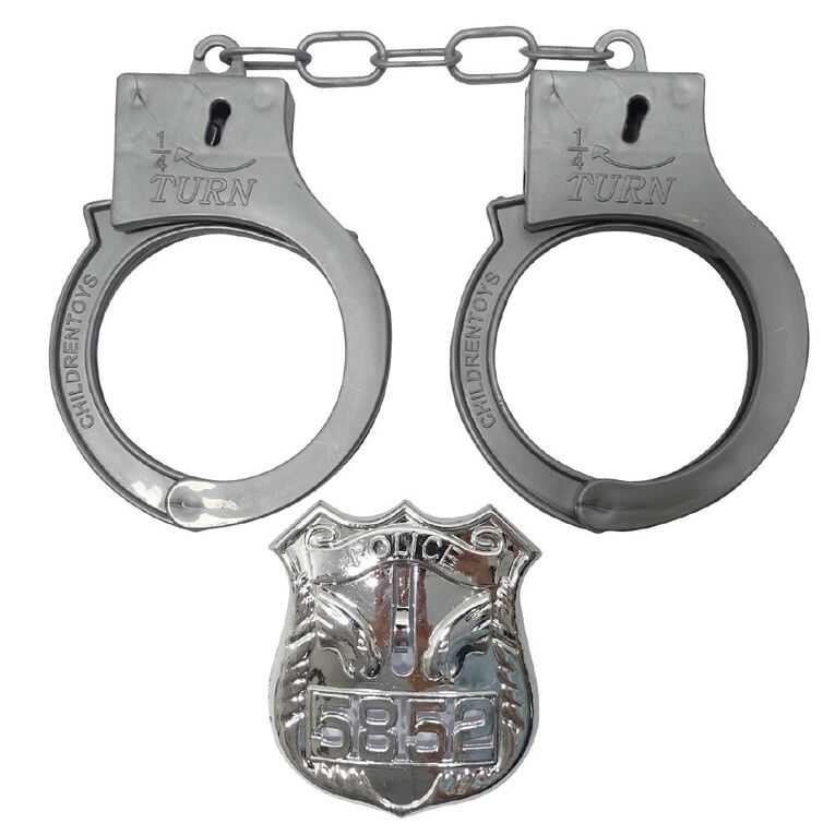 Play Studio Police Badge & Handcuff Set, , hi-res